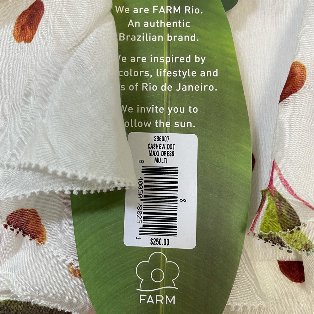 SOLD FARMRIO Cashew Dot Maxi Dress NWT S $250 - Picture 6 of 6